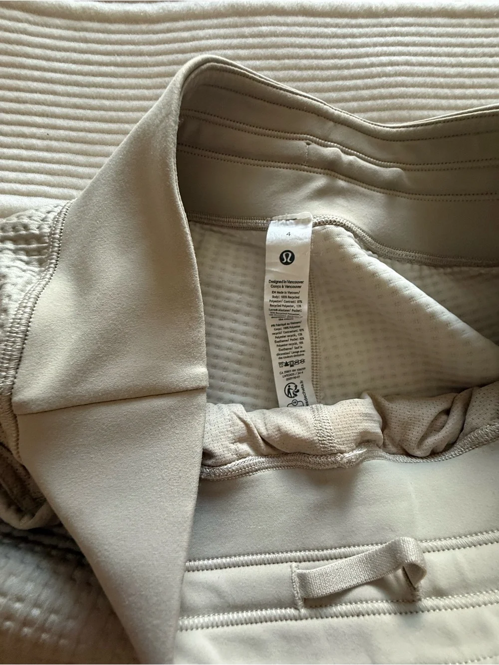 Lululemon athletica waffle/knit High-Rise Jogger Pants in Beige New without Tags